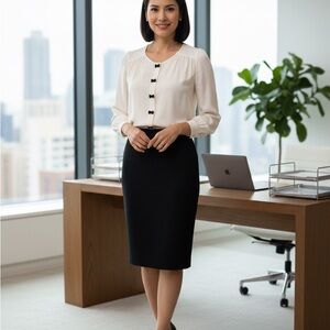 Kate Spade Bow Button Shirt